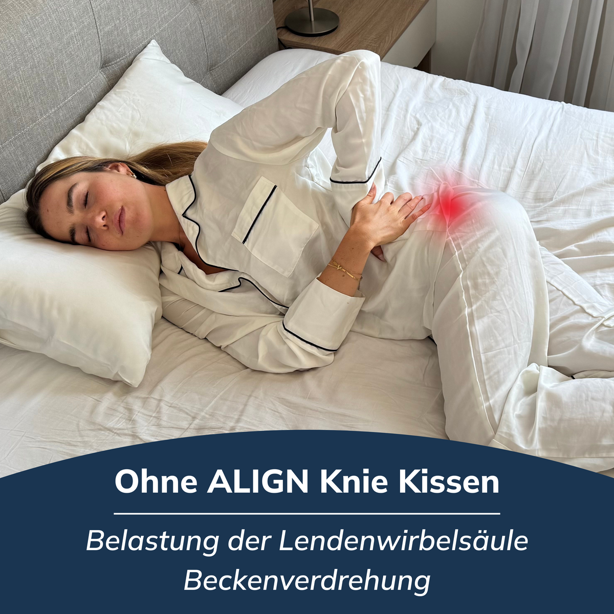 Knie Kissen für Seitenschläfer