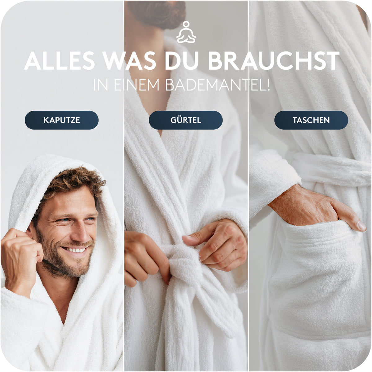 Herren Bademantel