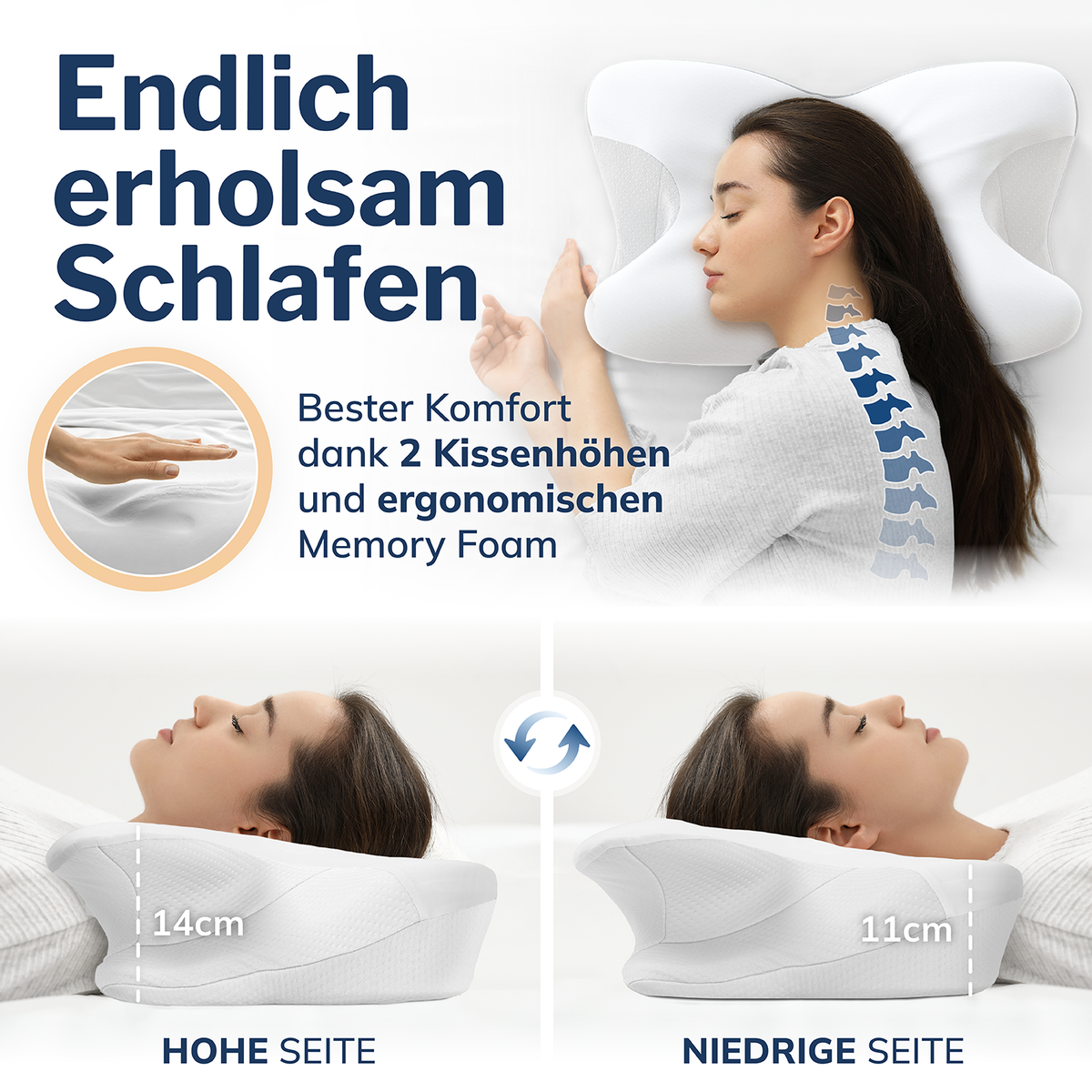 Ergonomisches Nackenkissen